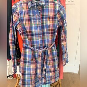 U.S. Polo Assn. Multicolor Plaid Shirt Dress